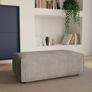 Markenprodukt Hocker - Cord - Taupe - AMELIA