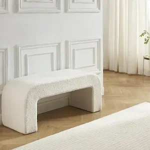 Bank - Bouclé-Stoff - Weiß - CALVELO Super-Preis