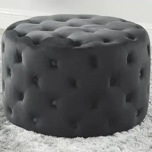 Heißes Angebot Sitzhocker - Samt - Grau - FOURCA