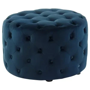 Schneller Versand Sitzhocker Samt FOURCA - Dunkelblau