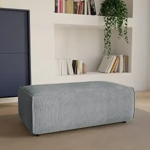 Wochenendangebot Hocker - Cord - Grau - AMELIA