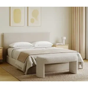 Echt Bank - Bouclé-Stoff - Gebrochenes Weiß - DUZIMA