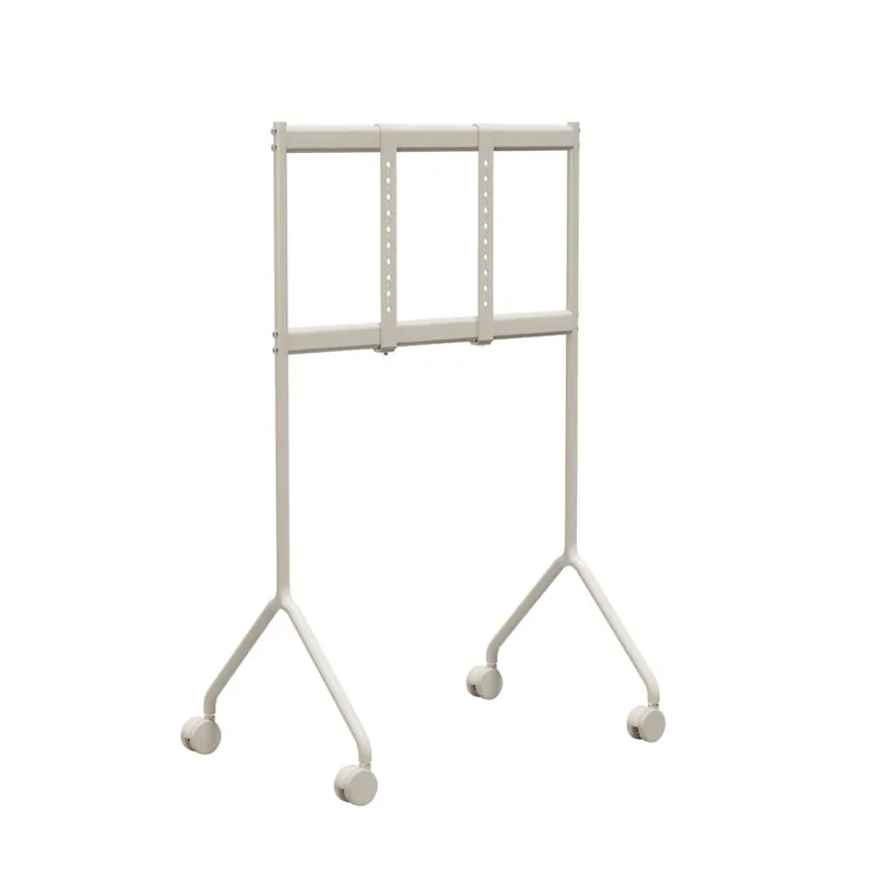 Rollbarer TV-Ständer „Moon Light" mit Sockel – Metall/Hafer Preisknaller