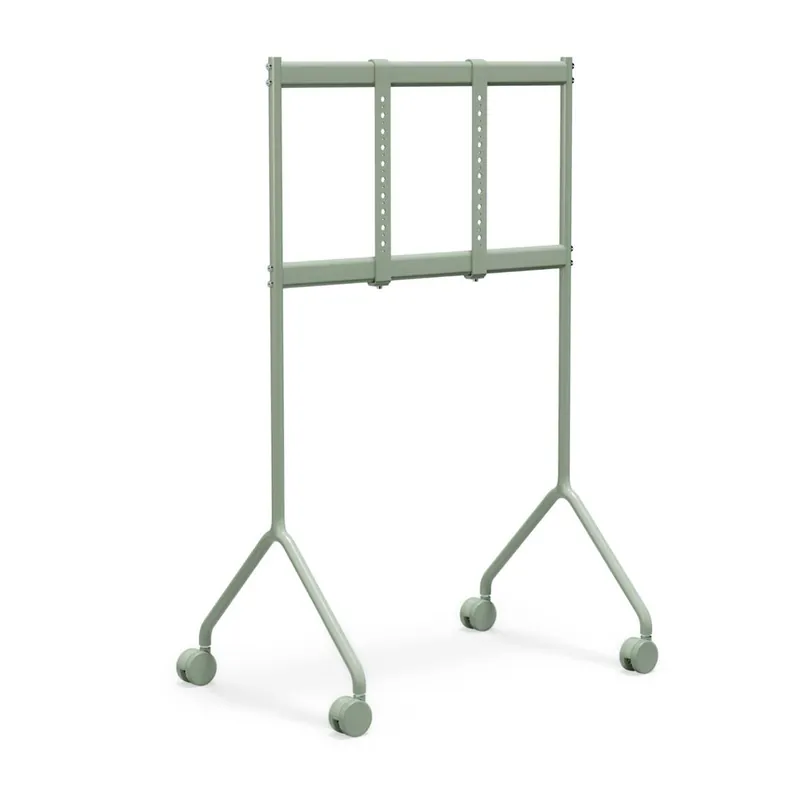 Rollbarer TV-Ständer „Moon Light" mit Sockel – Metall/Moosgrün Online Kaufen