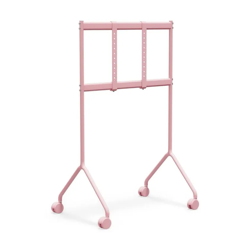 Rollbarer TV-Ständer mit Mondlicht-Sockel – Metall/Kaugummi Letzte Chance