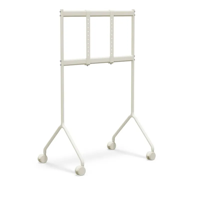 Rollbarer TV-Ständer mit Mondlicht-Sockel – Metall/Perlmutt Kostenloser Rückversand