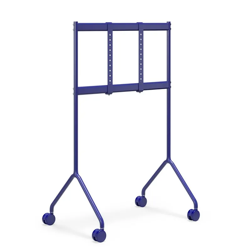 Rollbarer TV-Ständer „Moon Light" mit Sockel – Metall/Ultramarin Versand Am Gleichen Tag