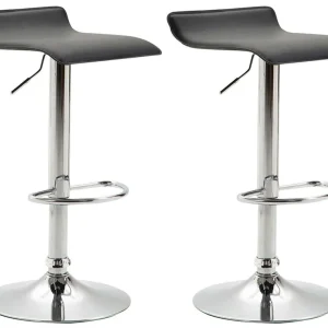 2er Set Barhocker Dyn V2 Kunstleder chrom, schwarz Direktkauf