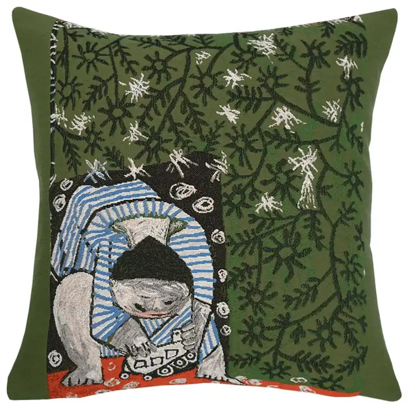 Poulin Design Picasso Pude 45x45 cm - Kind fährt mit einem Lastwagen 1953 Super-Preis