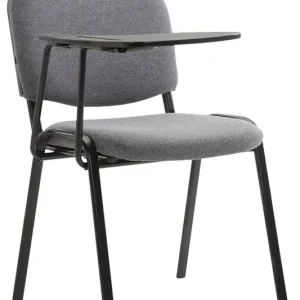 Stuhl Ken mit Klapptisch Stoff, grau Solange Der Vorrat Reicht