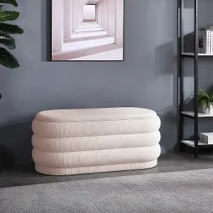 Banktruhe - Cord - Cremefarben - ECAMBI Sale