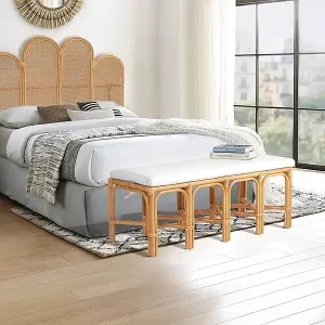 Bank aus Rattan - Natur - LUMANIO Preiswert