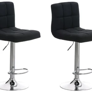 Top-Seller 2er Set Barhocker Peru STOFF C, schwarz
