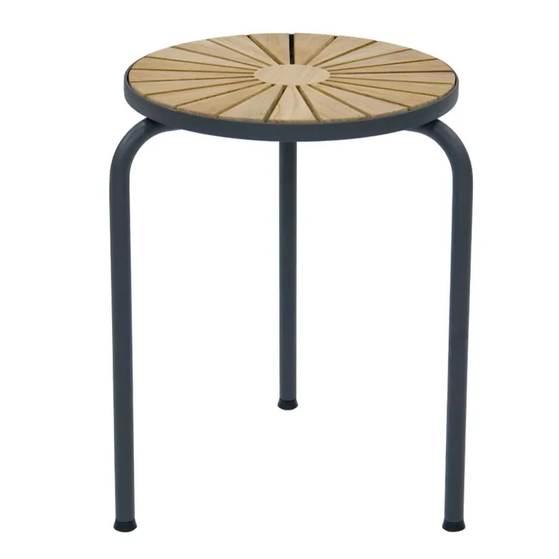 Mandalay Marguerit Hocker Ø: 32 cm - Teak/Anthrazit Rabatt