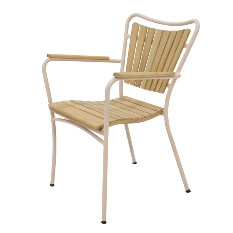 Sichere Zahlung Mandalay Marguerit Gartenstuhl H: 83 cm - Teak/Taupe