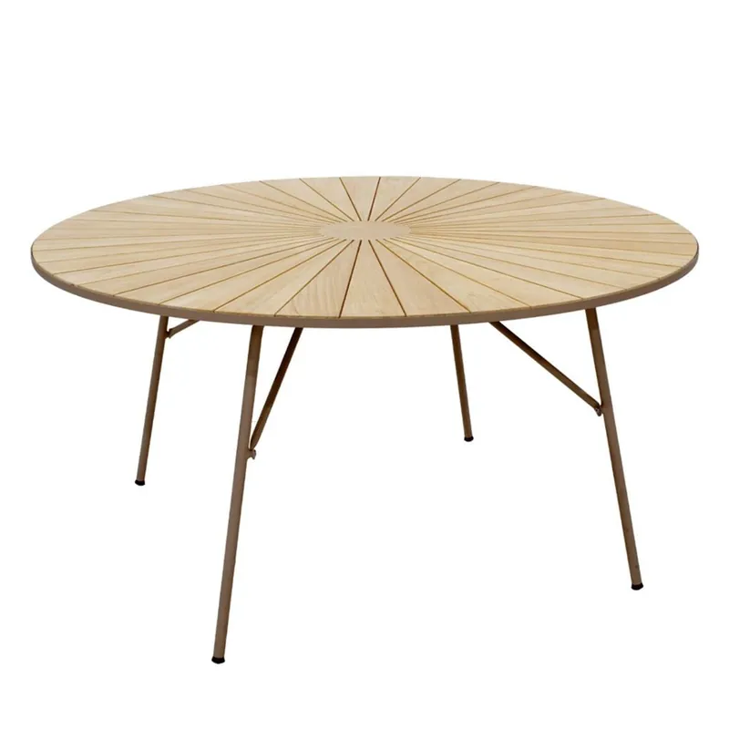 Mandalay Marguerit Gartentisch Ø: 140 cm - Teak/Mocca  Angebot