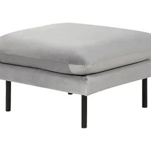 Top-Preis Ottomane VINTERBRO Samtstoff Grau