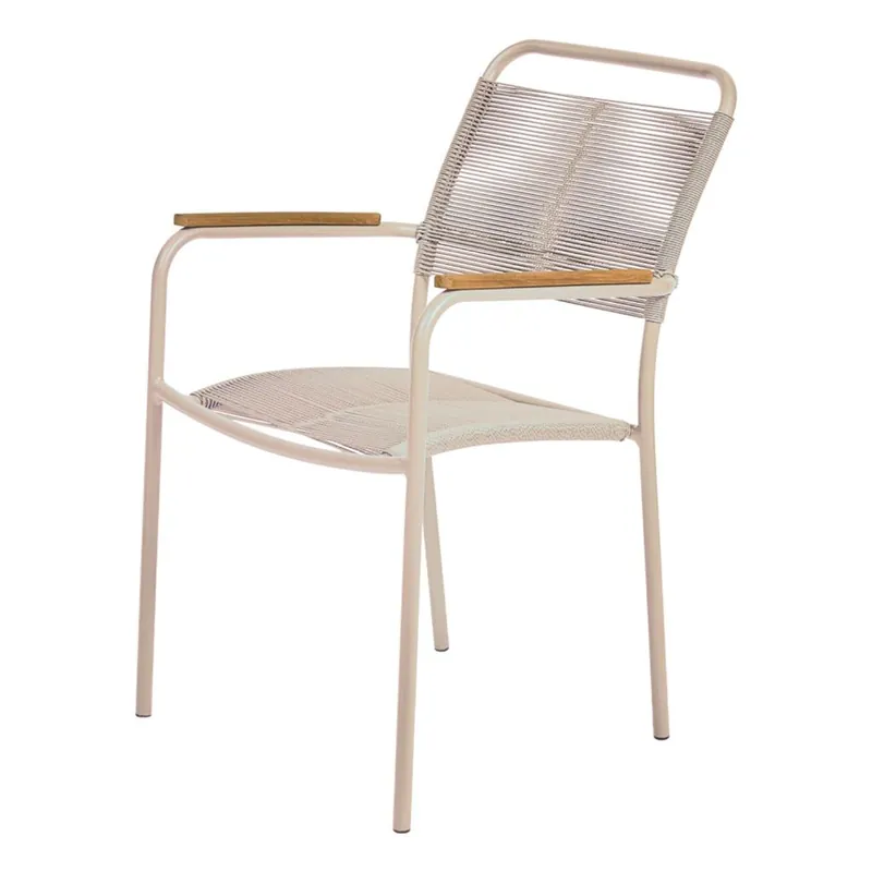 Finale Aktion Mandalay Verona Gartenstuhl H: 86,5 cm - Teak/Taupe