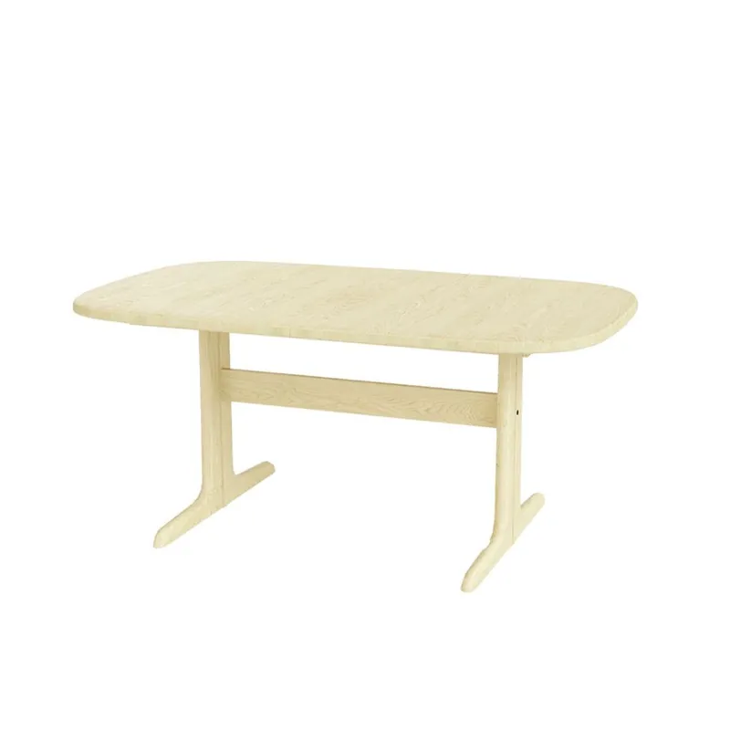 Esstisch Skovby SM74 inkl. 2 Verlängerungsplatten 100x165 cm - Seifenbehandelte Eiche Kostenloser Rückversand