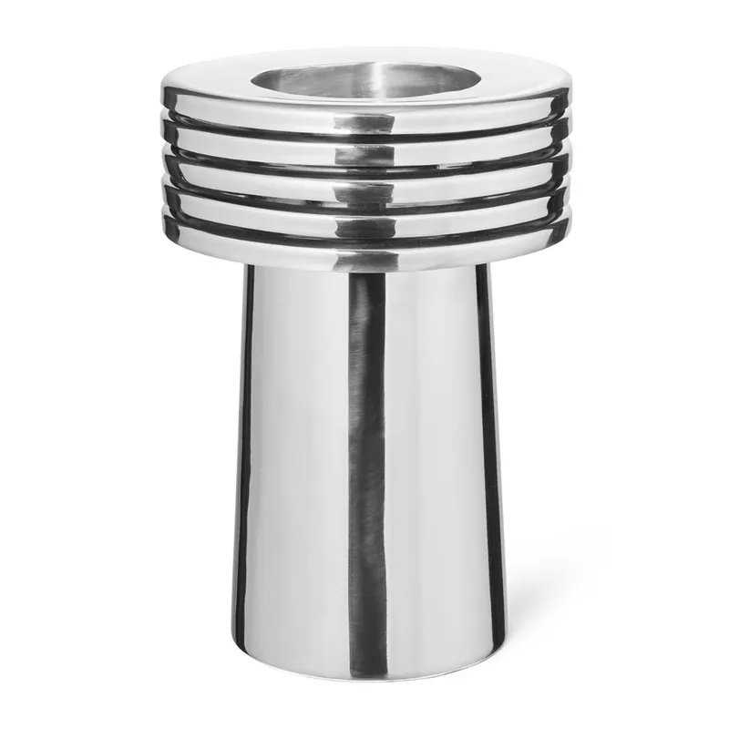 Zertifiziert Louise Roe Brunnenvase Nr. 03 H: 30 cm - Polierter Edelstahl