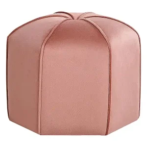 Top-Seller Pouf WISHEK Samtstoff Rosa 45 cm 45 cm 42 cm