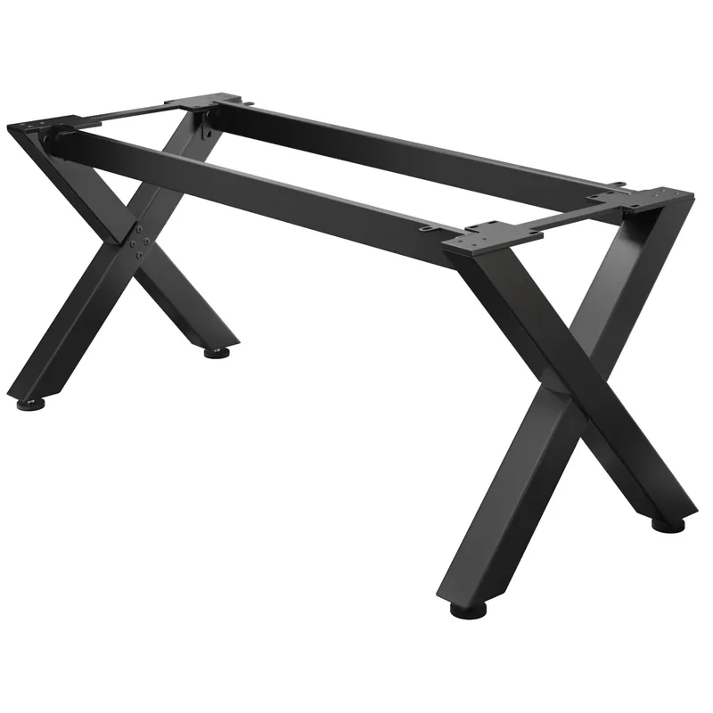 Wochenendangebot JUANA | Bistro Tischgestell | L: B: H: 179 x 80x 73cm | 2 x Verbinder | Schwarz |