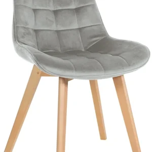 Stuhl Brook Samt, grau Zertifiziert