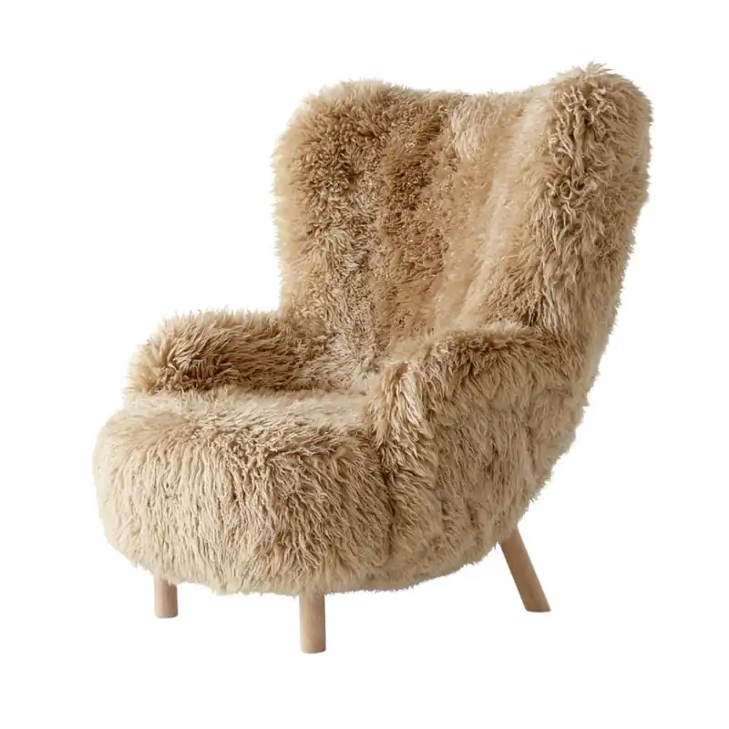 &Tradition Petra VB3 Lounge-Sessel – Geölte Eiche/Honig Kostenloser Rückversand