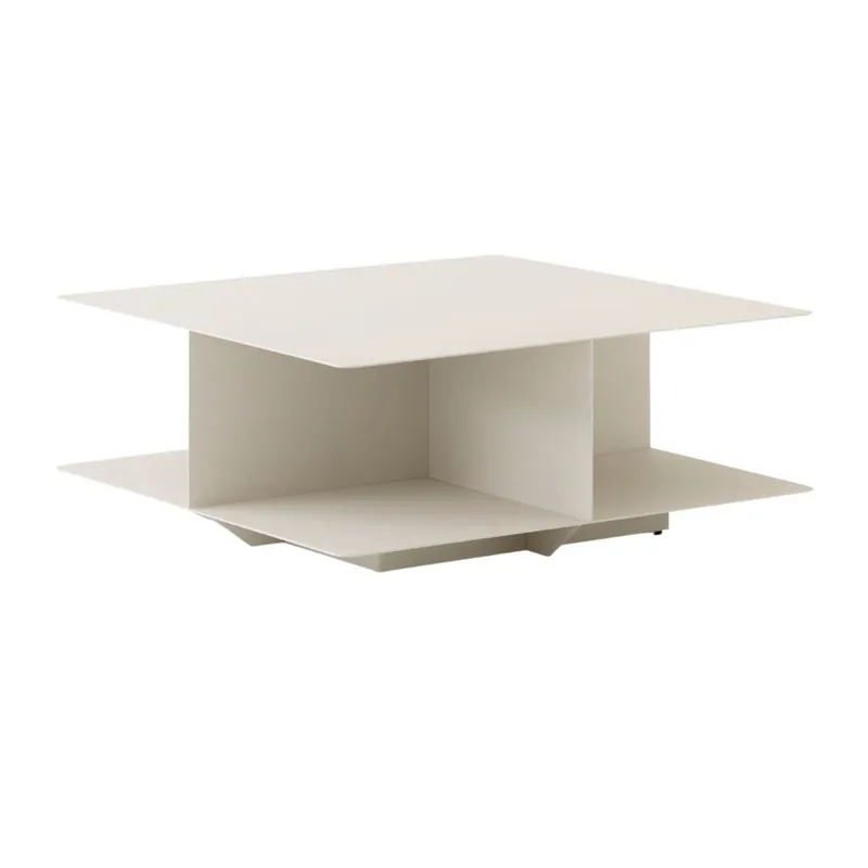 &Tradition Develius Couchtisch EV3 89x89 cm - Stahl/Elfenbein Begrenztes Angebot