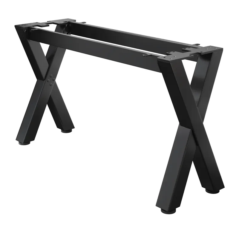 Zertifiziert JUANA | Bistro Barbank Gestell | L: B: H: 159 x 40x 73cm | 2 x Verbinder | Schwarz