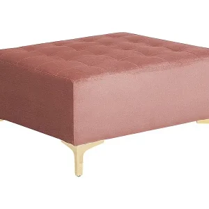 Sichere Zahlung Moderne Ottomane Samtstoff rosa Aberdeen