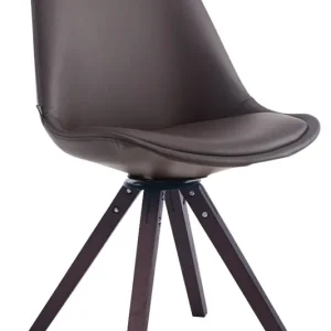 Sonderangebot Besucherstuhl Calais Drehbar Walnuss Square, braun