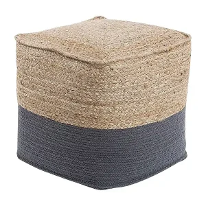 Preiswert Pouf KIRAMA Jute Dunkelgrau 44 cm 44 cm 44 cm