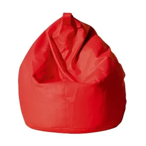 Direkt Vom Hersteller Pouf Azelia, Mehrzwecksessel, Sitzsack, Hockerhocker, Made in Italy, 70x70 h110 cm, Rot