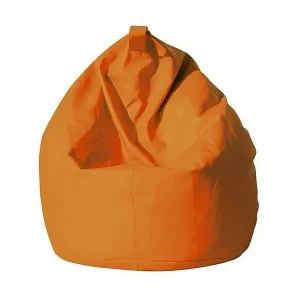 Versand Am Gleichen Tag Pouf Azelia, Mehrzwecksessel, Sitzsack, Hockerhocker, Made in Italy, 70x70 h110 cm, Orange