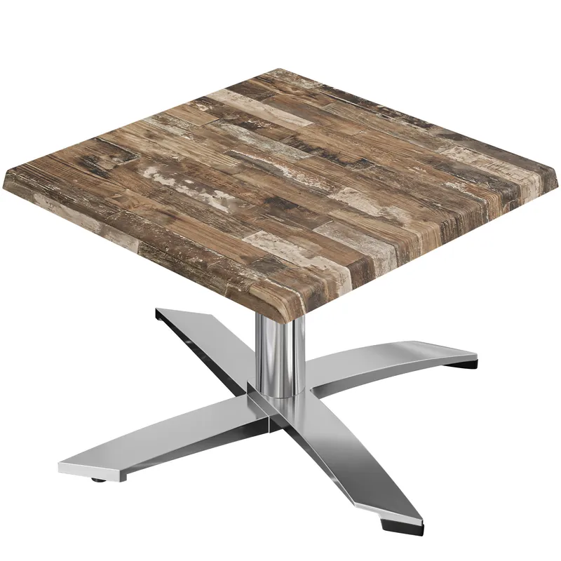 WTG | Jamaika Loungetisch | B:T:H 70 x 70 x 37 cm | Vintage Old / Aluminium | Zusatzgewicht Nur Heute