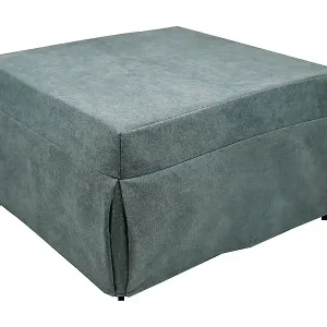 Versand Am Gleichen Tag Pouf Arno, Mehrzwecksessel, Sitzsack, Hockerhocker, Made in Italy, 78x78 h45 cm, Hellblau