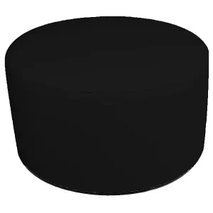 Kostenloser Rückversand Pouf Anacapri, Mehrzwecksessel, Sitzsack, Hockerhocker, Made in Italy, 79x79 h42 cm, Schwarz