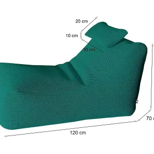 Jetzt Bestellen Pouf ÐœÑ–hck, Mehrzwecksessel, Sitzsack, Hockerhocker, Made in Italy, 70x120 h65 cm, Grün