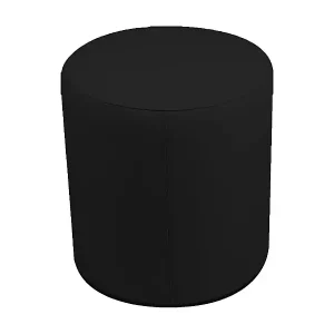 Billig Pouf Lisboa, Mehrzwecksessel, Sitzsack, Hockerhocker, Made in Italy, 40x40 h42 cm, Schwarz