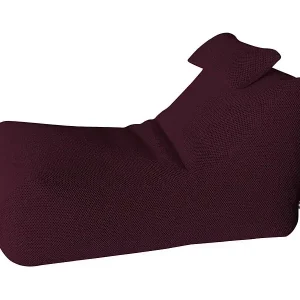 Pouf ÐœÑ–hck, Mehrzwecksessel, Sitzsack, Hockerhocker, Made in Italy, 70x120 h65 cm, Bordeaux Sonderangebot