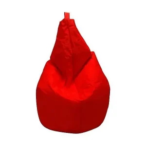 Garantierte Lieferung Pouf Angillina, Mehrzwecksessel, Sitzsack, Hockerhocker, Made in Italy, 80x80 h120 cm, Rot