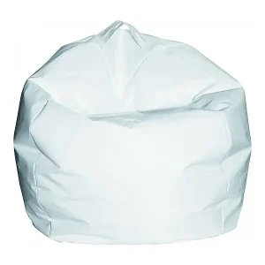 Kostenloser Rückversand Pouf Ascia, Mehrzwecksessel, Sitzsack, Hockerhocker, Made in Italy, 65x65 h50 cm, WeiÃŸ