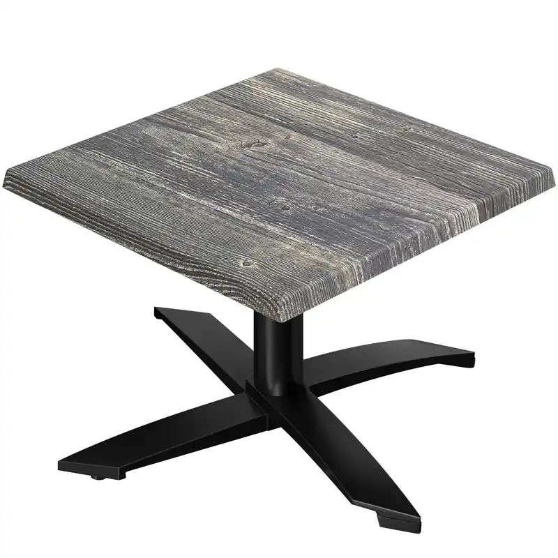 WTG | Jamaika Loungetisch | B:T:H 70 x 70 x 37 cm | Rustikal Kiefer / Schwarz | Zusatzgewicht Solange Der Vorrat Reicht