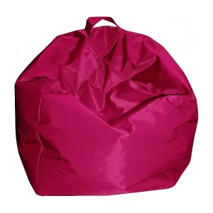 Rabatt Pouf Ascia, Mehrzwecksessel, Sitzsack, Hockerhocker, Made in Italy, 65x65 h50 cm, Fuchsia