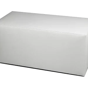 Bestseller Pouf BucureÈ™ti, Mehrzwecksessel, Sitzsack, Hockerhocker, Made in Italy, 40x90 h42 cm, WeiÃŸ