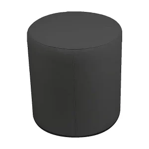 Neu Im Sortiment Pouf Lisboa, Mehrzwecksessel, Sitzsack, Hockerhocker, Made in Italy, 40x40 h42 cm, Dunkelgrau