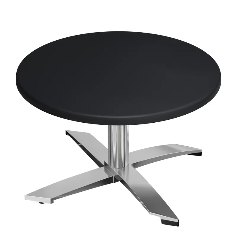 WTG | Jamaika Loungetisch | Ø:H 60 x 37 cm | Schwarz/ Aluminium | Klappbar | Zusatzgewicht Markenware