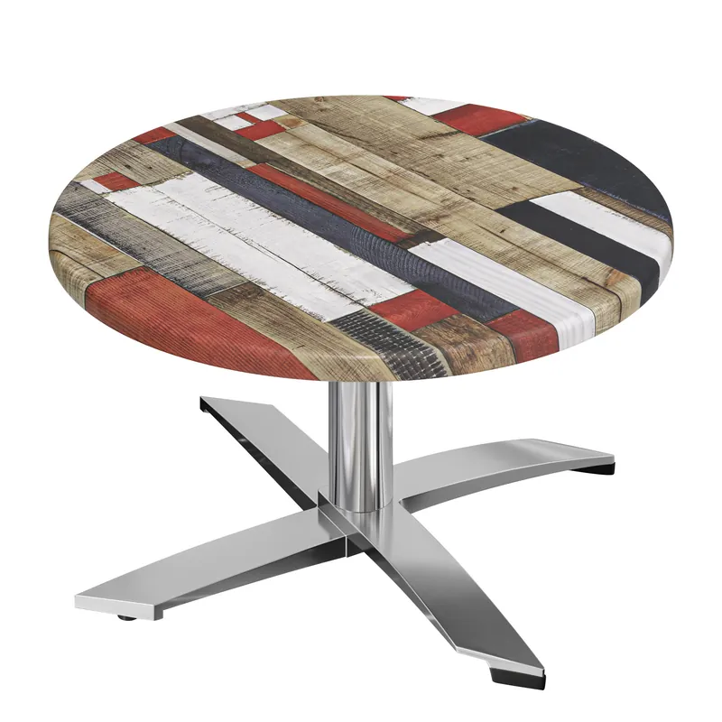 WTG | Jamaika Loungetisch | Ø:H 60 x 37 cm | Vintage Bunt / Aluminium | Klappbar | Zusatzgewicht Angebot