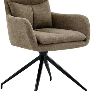 Super-Preis Esszimmerstuhl Somers Stoff, braun